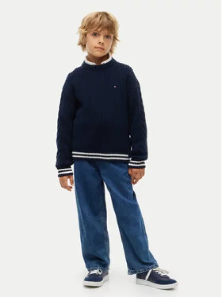 Tommy Hilfiger Megztinis Tamsiai mėlyna