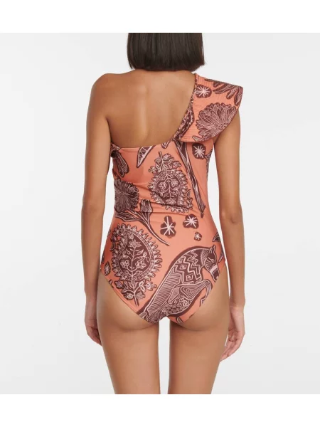 Costum de baie Johanna Ortiz cu imagine portocaliu