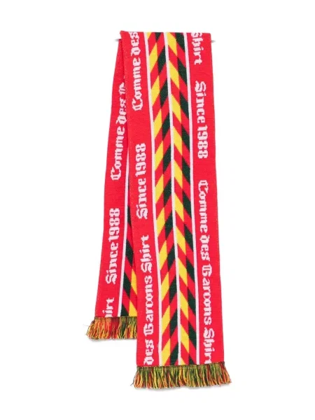 Koszula Comme Des Garcons Shirt z frędzli czerwona