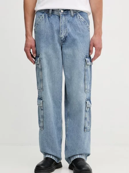 Kavbojke Levi's BAGGY CARGO modra