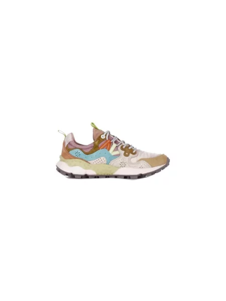Pantofi Flower Mountain cu model floral bej