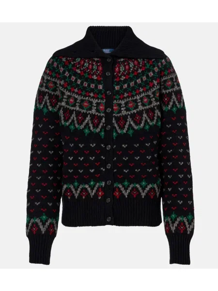 Cardigan Polo Ralph Lauren de lână negru