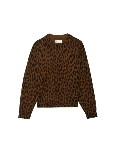 Sweter Zadig & Voltaire wełniany brązowy