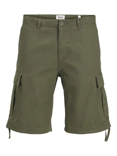 Pantaloni scurți bermuda cu pentru bărbați Jack & Jones alb