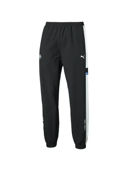 Pantaloni Puma cu dungi alergare negru