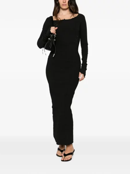 Lung rochie maxi Marc Le Bihan negru