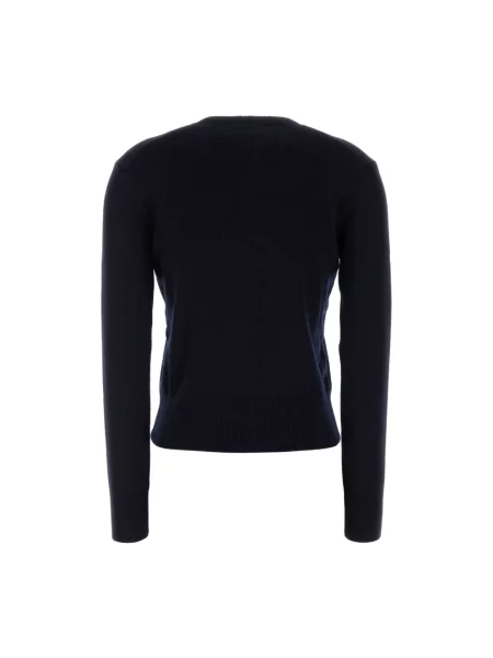 Sweter Ami Paris wełniany niebieski