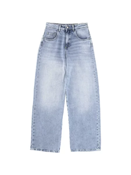 Blugi cu picior larg Icon Denim albastru