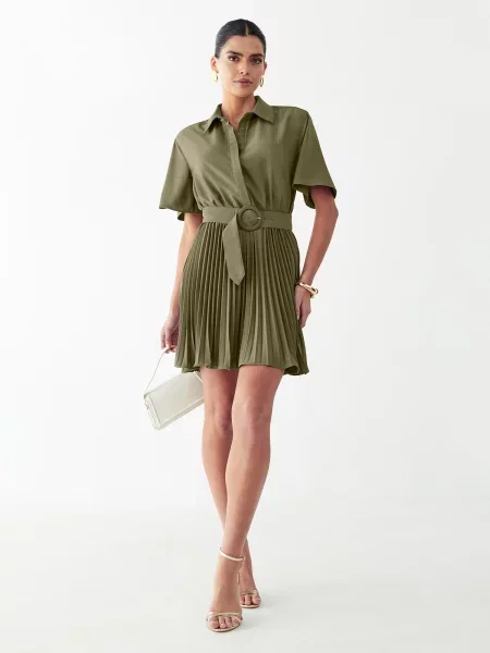 Willa Rochie tip bluză Mckenzi oliv