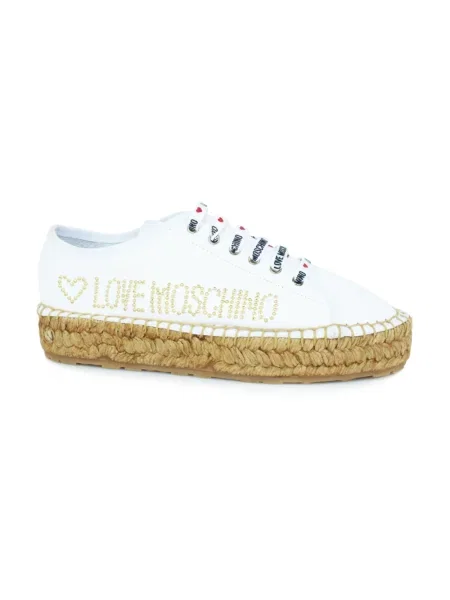 Sneakersy Love Moschino białe