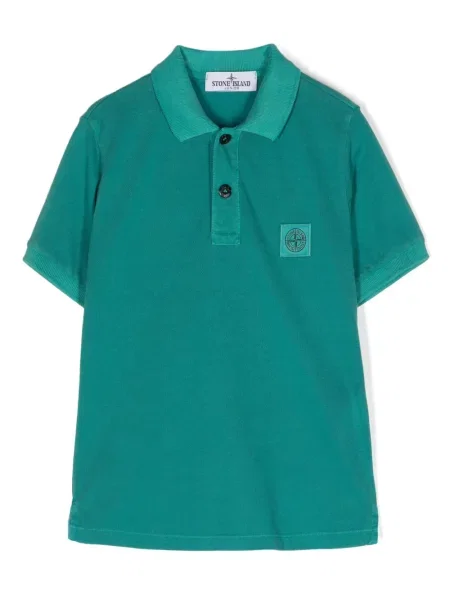 Koszulka polo dziecięca Stone Island zielona