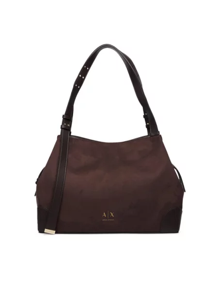 Torebka hobo Armani Exchange brązowa
