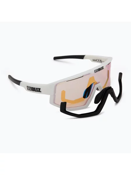Слънчеви очила Bliz Fusion Small Nano Optics Nordic Light matt white/coral/orange blue бяло