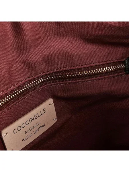 Coccinelle kabelka hobo dámska kožená čierna