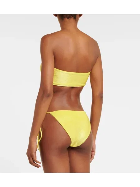 Bikini Jade Swim cu legături galben