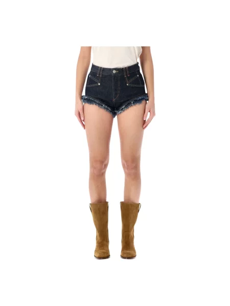 Szorty jeansowe Marant Etoile niebieskie