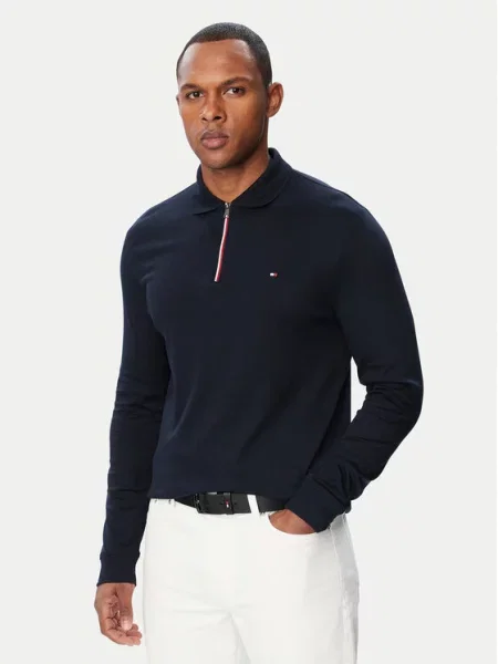 Tommy Hilfiger Polo majica Liauid Mornarsko modra