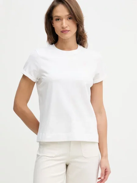 U.S. Polo Assn. tricou din CREW NECK alb