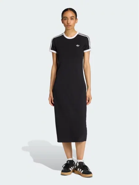 Dryžuotas suknele Adidas Originals juoda