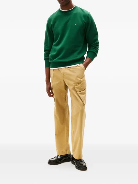 Φούτερ Tommy Hilfiger με στρογγυλή λαιμόκοψη πράσινο