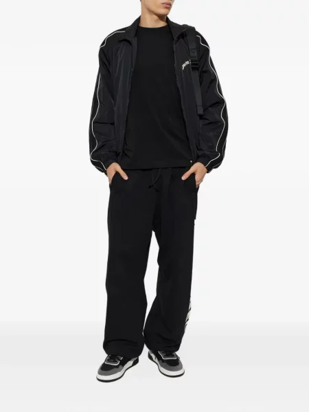 Lung tricou Palm Angels cu imagine negru