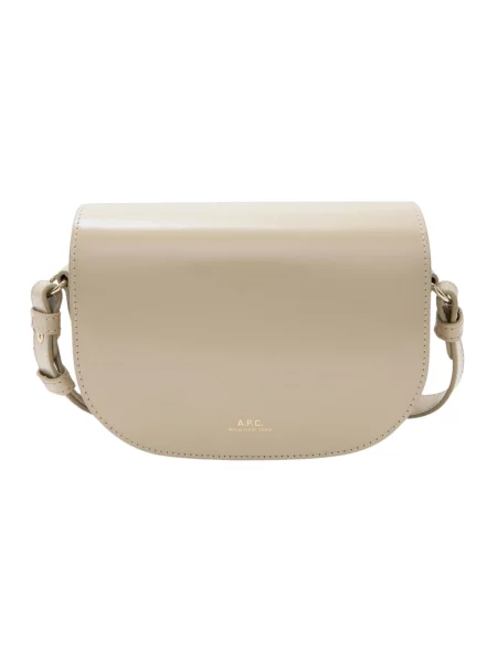 Torebka A.p.c. skórzana beżowa
