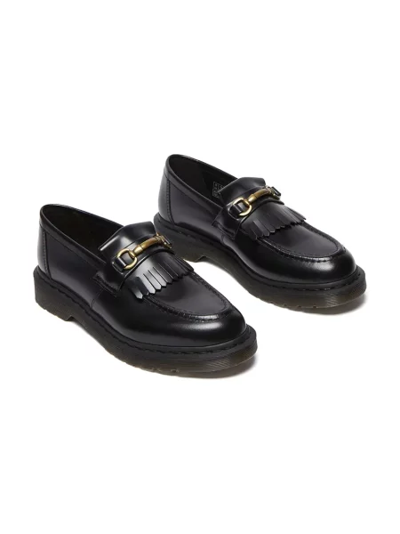 Mocasini Dr. Martens cu toc plat negru