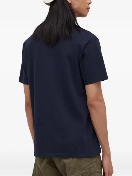 Tricou The Kooples cu model piele de șarpe albastru