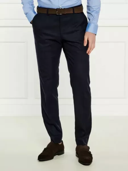 Windsor Pantaloni chino 13 Santios | Shaped fit cu adaos de lână