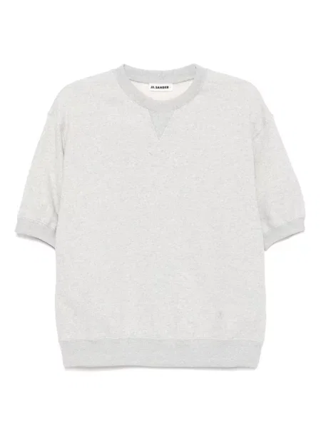 Tricou Jil Sander cu decolteu rotund gri