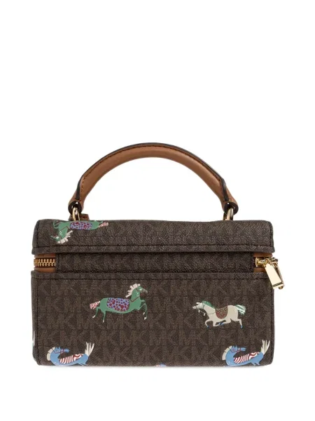 Portofel Michael Michael Kors din piele cu imagine negru