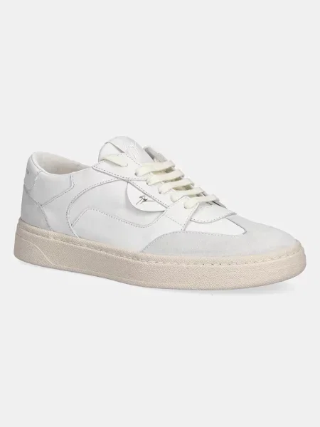 Kožené tenisky Giuseppe Zanotti biela