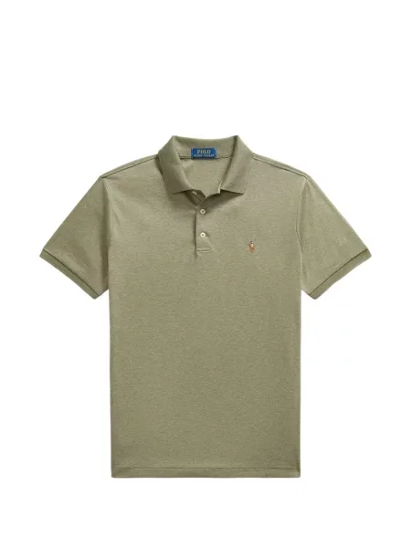 Hímzett csíkos galléros pólóing Polo Ralph Lauren kék