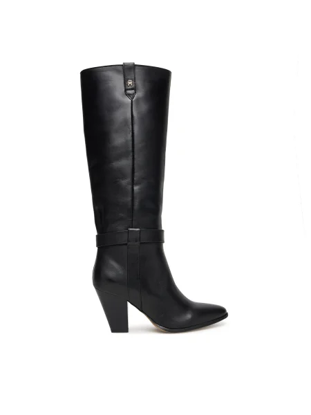 Cizme Tommy Hilfiger T-Strap Pointy negru