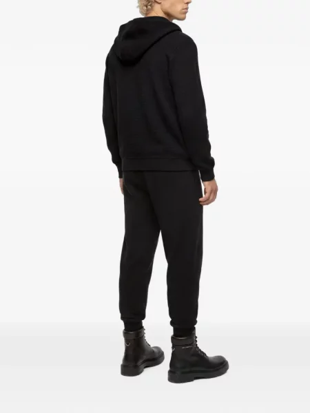 Плетени бягане панталон Karl Lagerfeld Jeans черно
