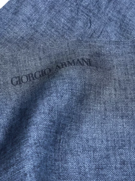 Fular Giorgio Armani de mătase albastru