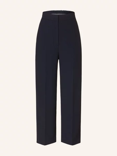 Tommy Hilfiger Kalhoty z materiálu Tmavomodrá Wide Leg modré