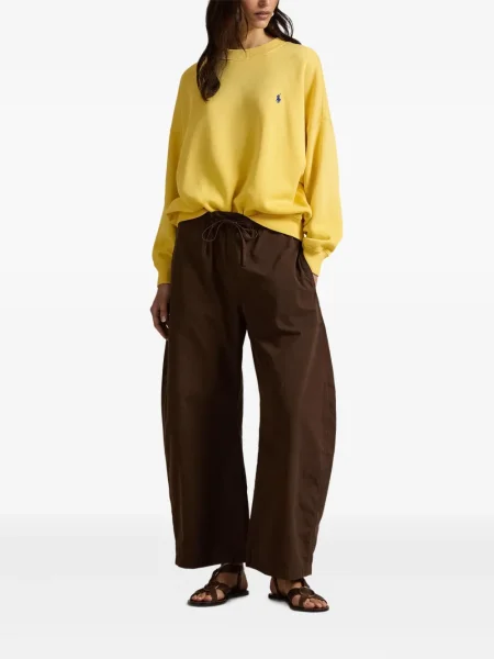 Ριγέ δερμάτινος κάλτσες Polo Ralph Lauren με κορδόνι μαύρο