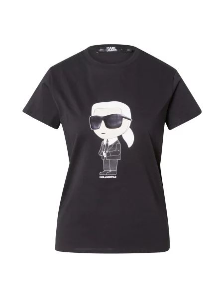 Karl Lagerfeld Tricou Ikonik negru alb
