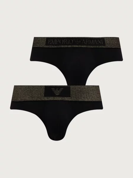 Emporio Armani Underwear slipy pánske s elastanom čierna