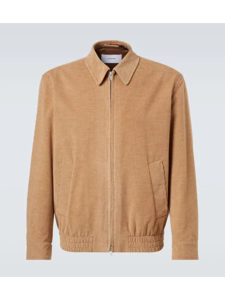 Яке Lardini от рипсено кадифе кафяво