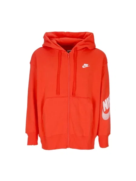 Bluza z kapturem Nike z kapturem czerwona