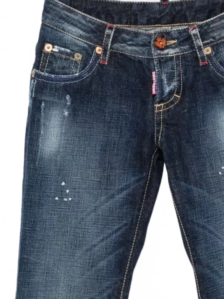 Blugi Dsquared2 zdrențuiți albastru