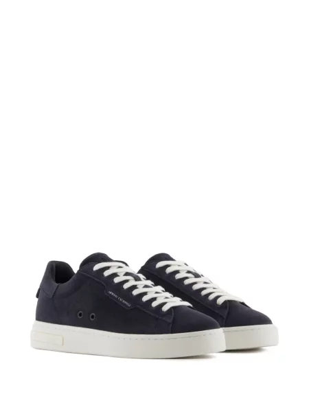 Pantofi loafer Armani Exchange din piele de căprioară albastru