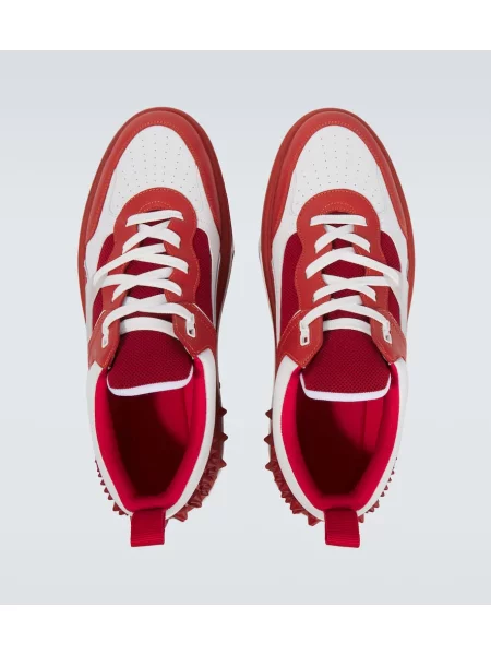 Kožené tenisky Christian Louboutin červená