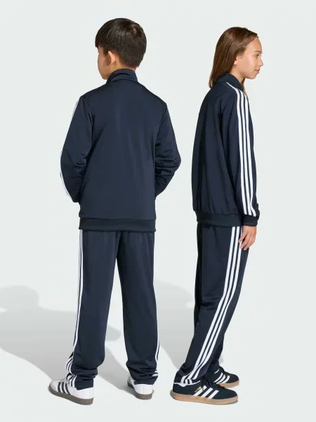 Дитячі Повсякденні штани adidas комбінований верх синій