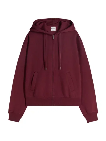 Bershka Gornji dio trenirke burgund