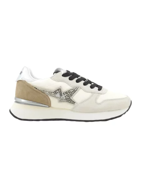 Sneakersy Sun68 skórzane białe