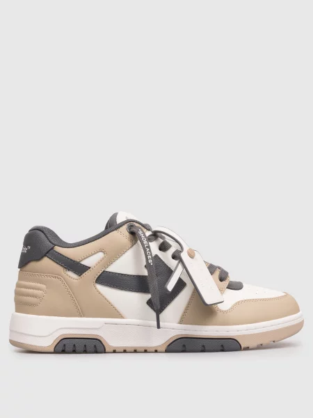 Шкіряні кросівки Out Of Office Off-white бежеві