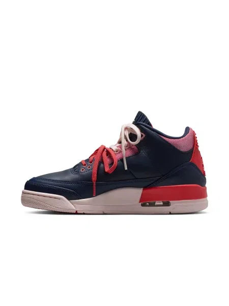 Sneakers Air Jordan 3 Retro "Sports Renaissance" Obsidian/ Chalk/ Track Red EUR 38 albastru